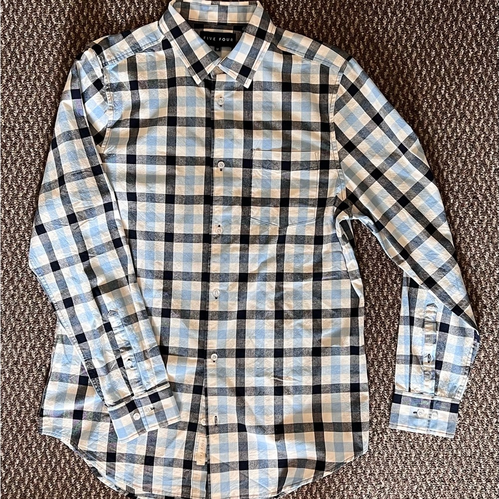 Five Four Blue and Black Checkered Shirt